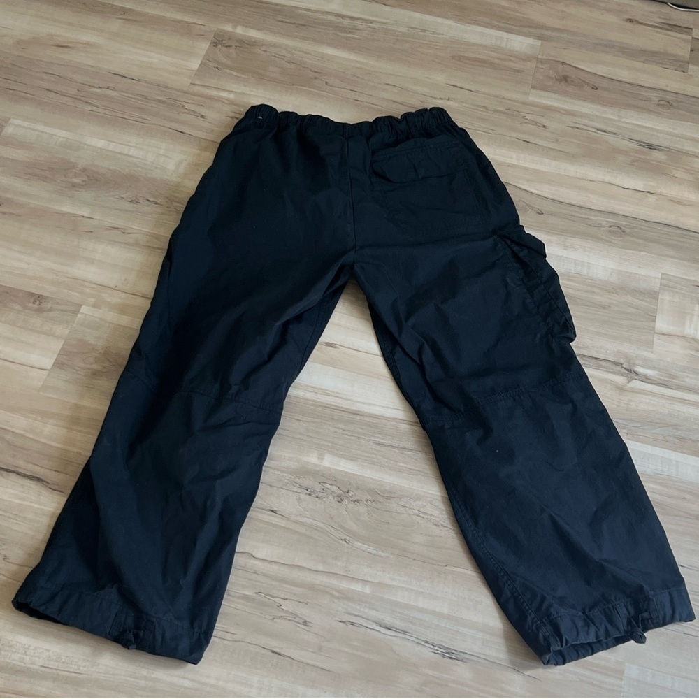 Nike tech pack men’s black waxed canvas cargo pants size Large - Picture 2 of 8